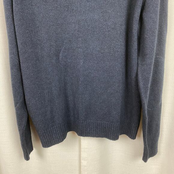 Banana Republic Dark Blue Angora Cashmere Blend Long Sleeve Sweater Sz.L - Picture 8 of 9